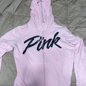 Pink Victoria Secret Zip up Hoodie